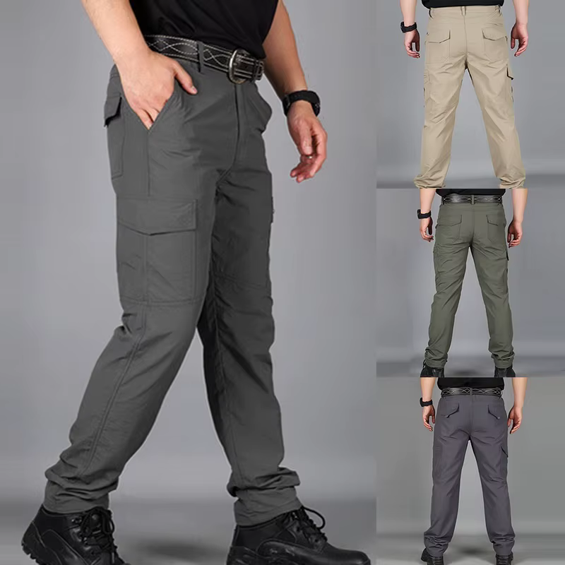 Pantalones cargo tácticos de verano para hombre impermeables ligeros - imagen 5