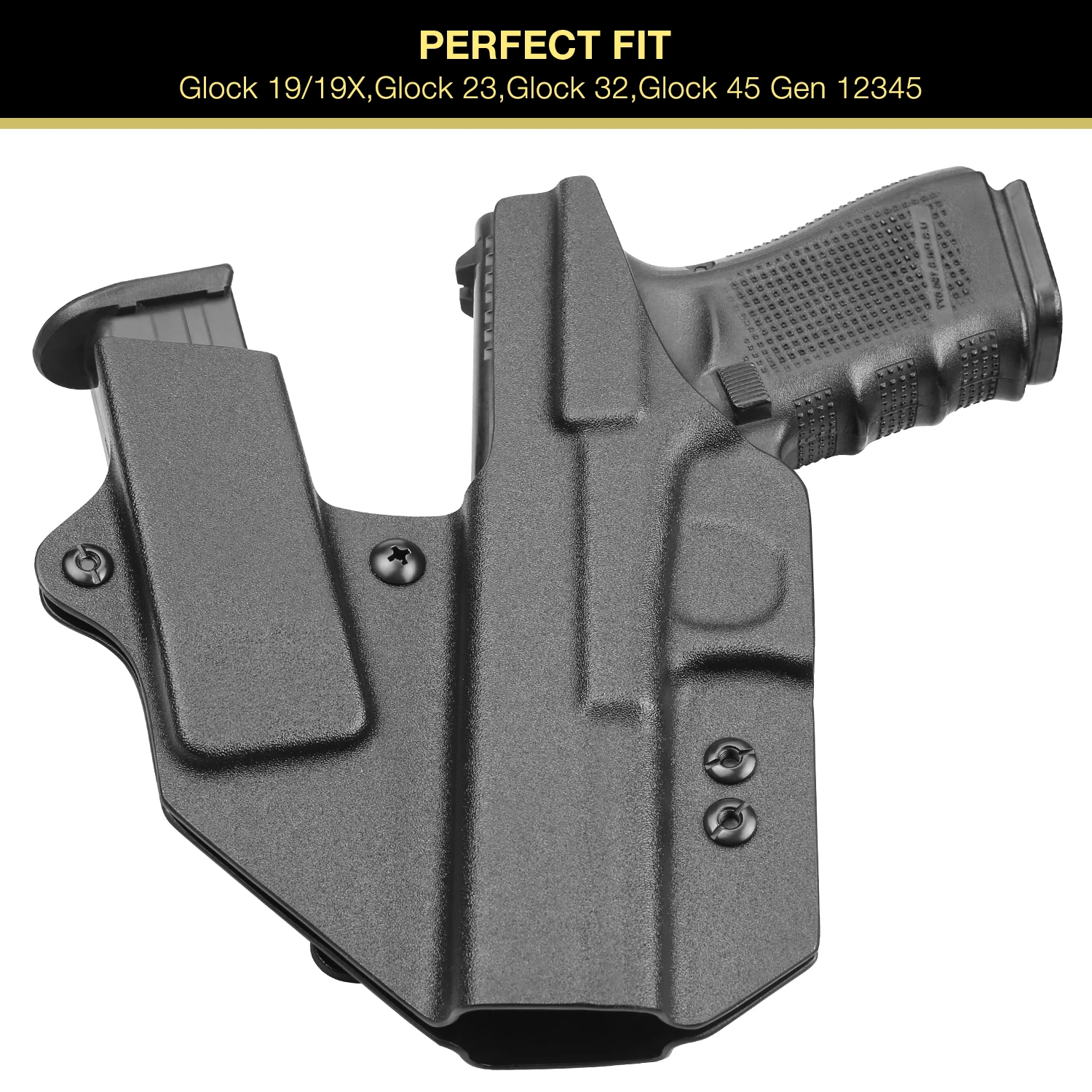 Funda Sidecar Kydex Glock con bolsa de cargadores - imagen 5
