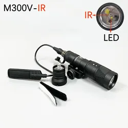 IR M300V luz táctica con LED blanca y riel Picatinny