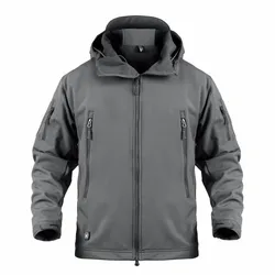 Chaqueta táctica piel de tiburón unisex resistente viento agua