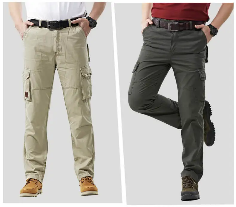 Variación de color de los pantalones tácticos