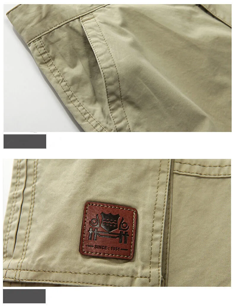 Pantalones tácticos cargo algodón multiterreno con bolsillos hombre - imagen 5