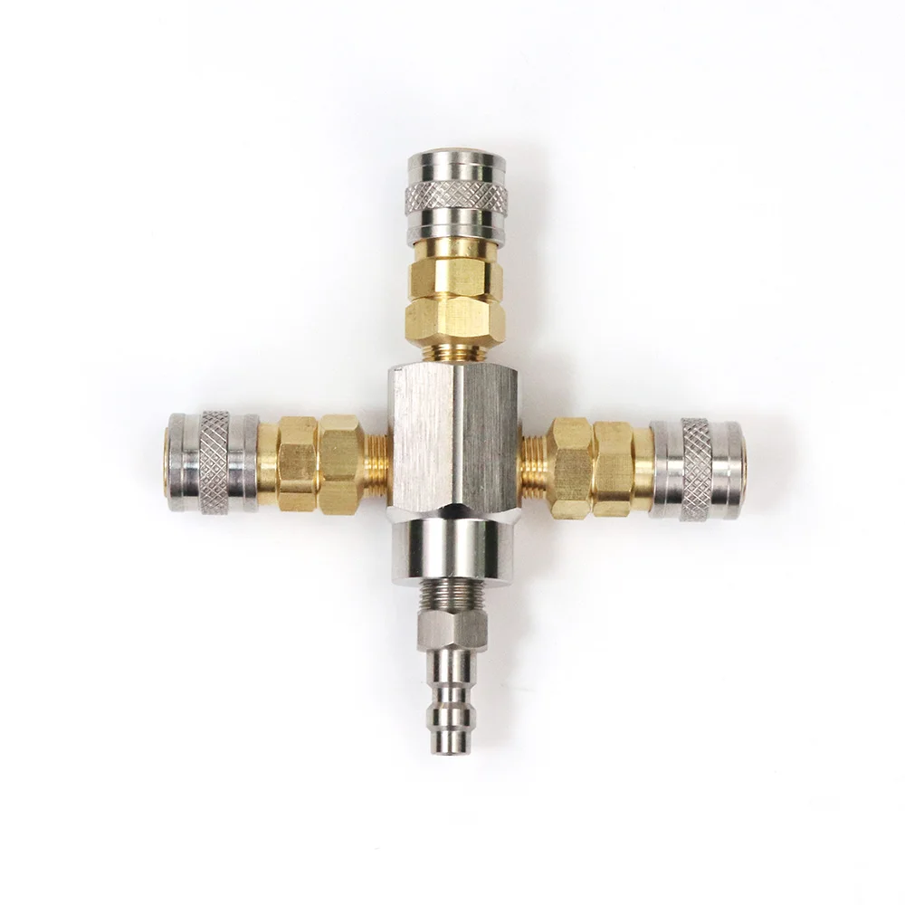 US Foster Adaptador L Doble/Triple con Acoplador Rápido para Airsoft - imagen 3
