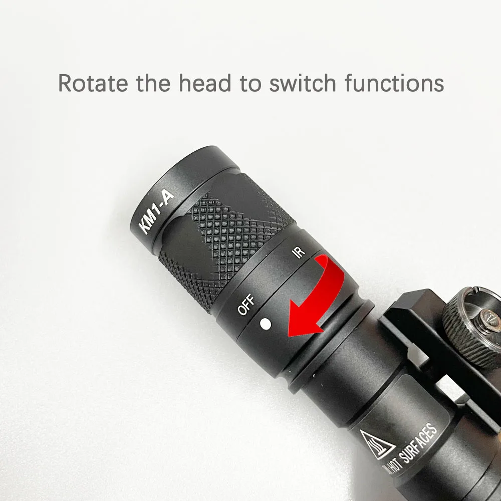 IR M300V luz táctica con LED blanca y riel Picatinny - imagen 4