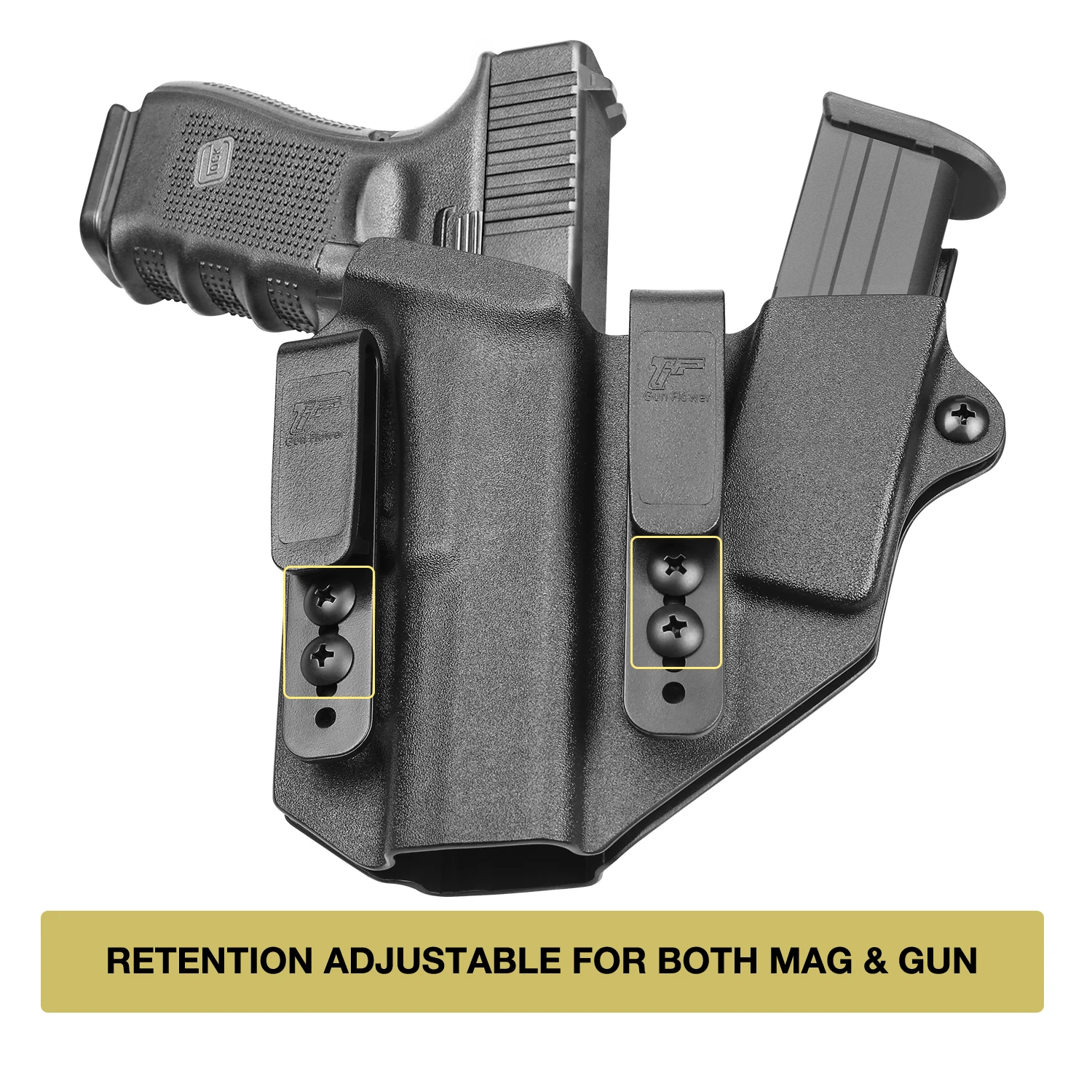 Funda Sidecar Kydex Glock con bolsa de cargadores