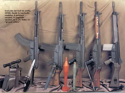 Fusil CETME histórico del ejército español.