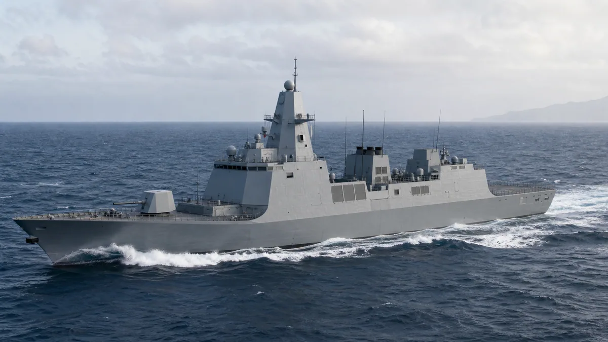 Nueva incorporación del destructor de misiles guiados Tipo 052D a la Armada de China