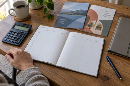 Agenda, calculadora y documentación para comparar horarios y presupuesto de formación deportiva